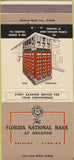 Matchbook Cover - Florida National Bank Orlando FL 30 Strike