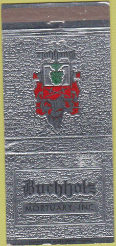 Matchbook Cover - Buchholz Mortuary St Louis MO 30 Strike