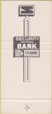 Matchbook Cover - Security National Bank Omaha NE 30 Strike