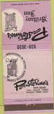 Matchbook Cover - Pastorino's Walnut Creek CA lavender 30 Strike