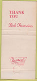 Matchbook Cover - Pastorino's Walnut Creek CA lavender 30 Strike