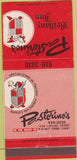Matchbook Cover - Pastorino's Walnut Creek CA red 30 Strike