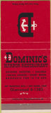 Matchbook Cover - Dominic's Harbor Restaurant San Rafael CA 30 Strike