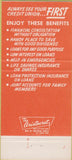 Matchbook Cover - Long Beach City Employees Credit Union CA 30 Strike