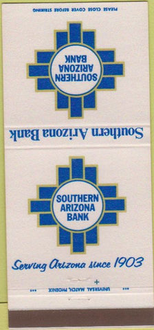 Matchbook Cover - Southern Arizona Bank  30 Strike