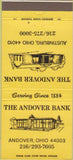 Matchbook Cover - The Andover Bank Austinburg OH 30 Strike