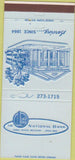 Matchbook Cover - 1st National Bank Three Rivers MI 30 Strike