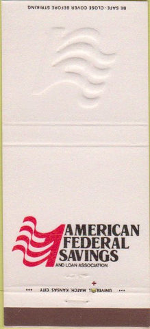 Matchbook Cover - American Federal Savings Des Moines IA 30 Strike