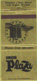 Matchbook Cover - Union Plaza Las Vegas NV casino 30 Strike