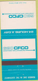 Matchbook Cover - 630 CFCO Chatham Wallaceburg Radio 30 Strike
