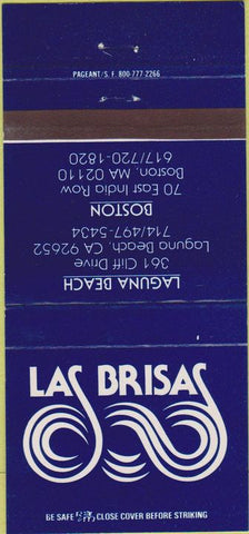 Matchbook Cover - Las Brisas Boston MA Laguna Beach CA 30 Strike