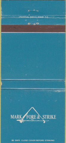 Matchbook Cover - Mark Fore Strike Naples FL Chatham MA 30 Strike