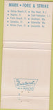 Matchbook Cover - Mark Fore Strike Naples FL Chatham MA 30 Strike