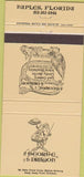 Matchbook Cover - George and the Dragon Naples FL 30 Strike