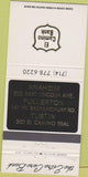 Matchbook Cover - El Camino Bank Tustin Fullerton Anaheim CA black box 30 Strike