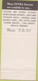 Matchbook Cover - El Camino Bank Tustin Fullerton Anaheim CA black box 30 Strike