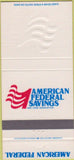 Matchbook Cover - American Federal Savings Des Moines IA Newton Ankeny 30 Strike