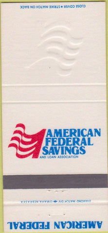 Matchbook Cover - American Federal Savings Des Moines IA Newton Ankeny 30 Strike