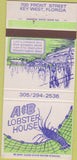 Matchbook Cover - A and b Lobster House Key West FL 30 Strike
