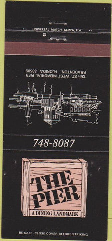 Matchbook Cover - The Pier Bradenton FL 30 Strike