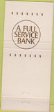 Matchbook Cover - First State Bank Mapleton Smithland IA 30 Strike
