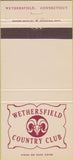 Matchbook Cover - Wethersfield Country Club CT 30 Strike