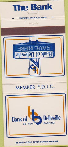 Matchbook Cover - Bank of Belleville 30 Strike