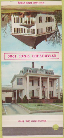 Matchbook Cover - Hickey Funeral Home Brockton Bridgewater MA SAMPLE 30 Strike