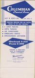 Matchbook Cover - Columbian Funeral Home Oak Park IL SAMPLE 30 Strike