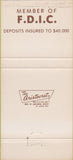 Matchbook Cover - Bank of Palatine IL 30 Strike