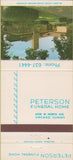 Matchbook Cover - Peterson Funeral Home Chicago IL 30 Strike
