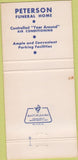 Matchbook Cover - Peterson Funeral Home Chicago IL 30 Strike