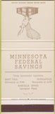 Matchbook Cover - Minnesota Federal Savings St Paul Minneapolis MN 30 Strike