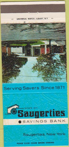 Matchbook Cover - Saugerties Savings Bank NY 30 Strike