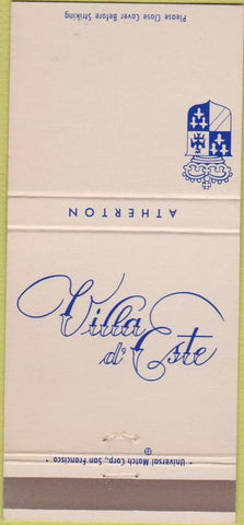 Matchbook Cover - Villa D Cste Atherton CA 30 Strike