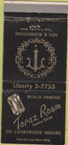 Matchbook Cover - Topaz Room Santa Rosa CA 30 Strike