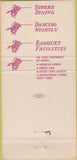 Matchbook Cover - The Lancer Reno NV 30 Strike