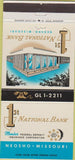 Matchbook Cover - First National Bank Neosho MO 30 Strike