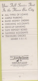 Matchbook Cover - First National Bank Neosho MO 30 Strike