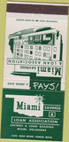 Matchbook Cover - Miami Savings Loan Miami OK 30 Strike