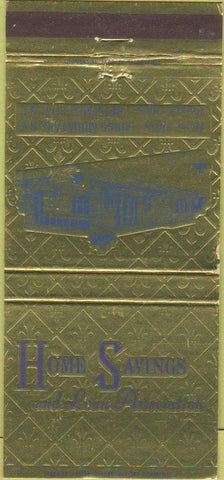 Matchbook Cover - Home Savings Loan Kings Mountain Bessemer City NC 30 Strike