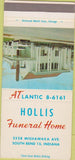 Matchbook Cover - Hollis Funeral Home South Bend IN 30 Strike