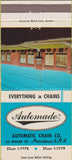 Matchbook Cover - Automade Chain Co Providence RI 30 Strike