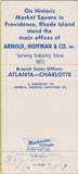 Matchbook Cover - Ahco Products  Arnold Hoffman Providence RI 30 Strike