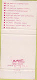 Matchbook Cover - Chicago Pneumatic New York City 30 Strike