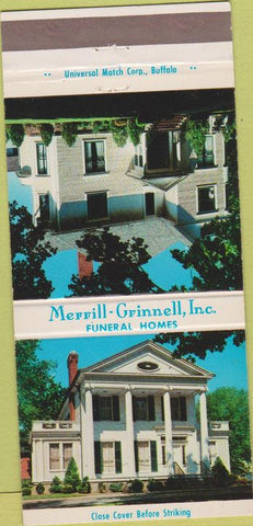 Matchbook Cover - Merill Grinnel Funeral Homes Albion Holley NY 30 Strike