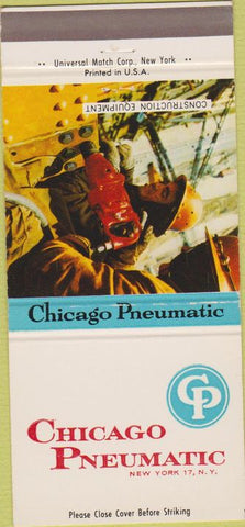Matchbook Cover - Chicago Pneumatic New York City 30 Strike