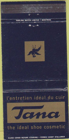 Matchbook Cover - Tana Shoe Cosmetic QC 30 Strike