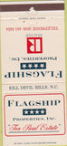 Matchbook Cover - Flagship Properties Real Estate Kill Devil Hills NC 30 Strike