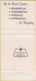 Matchbook Cover - Flagship Properties Real Estate Kill Devil Hills NC 30 Strike